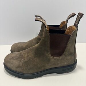 Blundstone Rustic Brown Suede Chelsea Boots